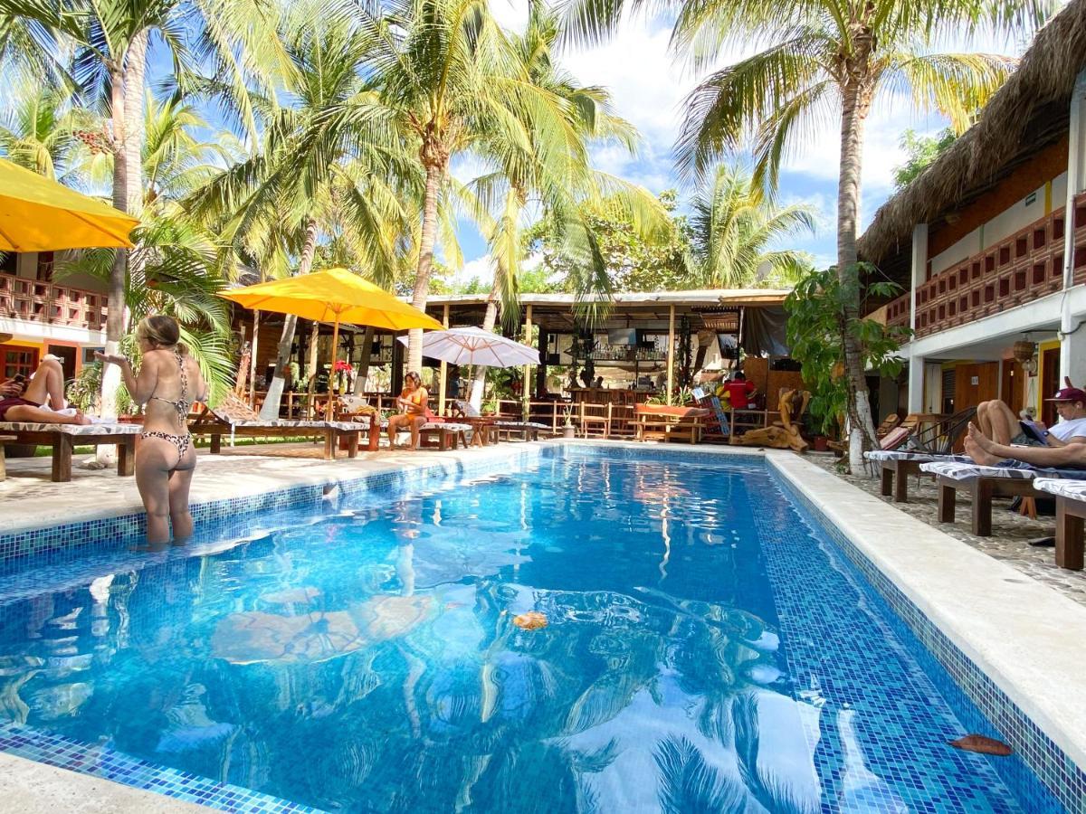 Brisas de Zicatela Frida Paradise Beach Hotel - Punta Zicatela מראה חיצוני תמונה